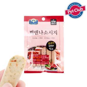 펫클럽  비엔나소시지 소고기야채5p/강아지간식