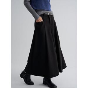 포켓 벨트 스커트  블랙 (125X27MB75)