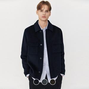 지오다노 남성 캐시미어/울 혼방 아웃포켓 카라 아우터 자켓 075919