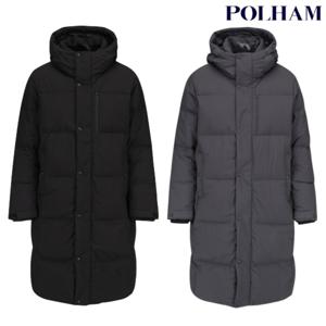 [폴햄]남성 무브 덕다운 후드 롱 패딩 PHF4JP1790