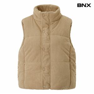 정상가:69,000원 ㅣ 코듀로이 하이넥 집업 패딩 베스트 점퍼 (BX4JP020L0)