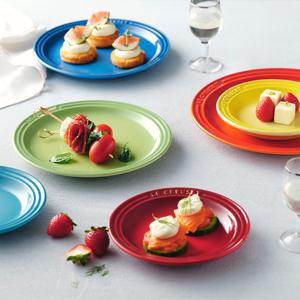 [정가22만원] 레인보우 원형접시 19cm 4P 세트