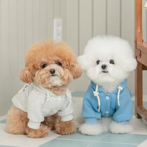 펫츠랜드 스노우하트 기모 후드 겨울 강아지옷