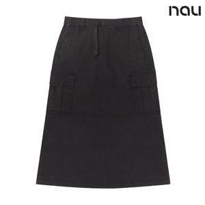 [나우] 1NUSKF4504_BK W스노우워싱스커트 BLACK