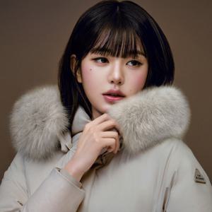 [장원영 착용] 라벨르 여성 윈드스토퍼 캐시미어 롱 다운 자켓 DWW25530