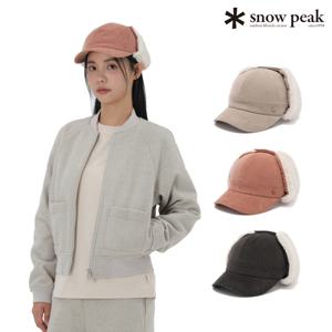메리노울 코듀로이 여성 이어플랩 캡 캠핑룩 모자 S25WWFCP60CJ