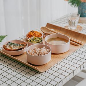 [7+7] 마이템 도노 도자기 식기세트 14P (2인용세트/소프트핑크)