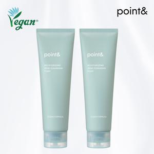 [포인트앤] point& 비건 수분촉 약산성 베지 클렌징폼 150g X 2개