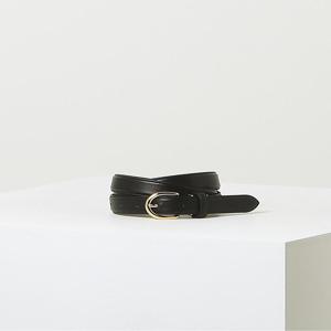 [선물포장]HJBE6E405BK_여성 블랙 단색 소가죽 여성 벨트