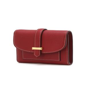 [인기신상]HIWA6E271R2_[H-BAR] 여성 레드 바장식 가죽 반지갑