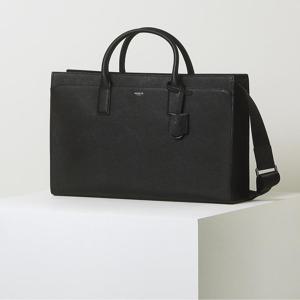 [인기신상] HJBA6E650BK_남성 블랙 로고배색 소가죽 서류가방