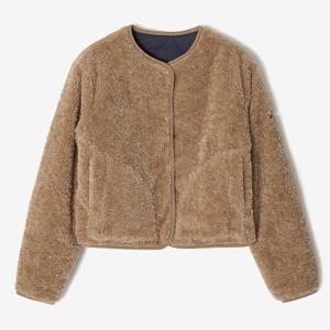 본사정품 Charmant Sherpa - Beige/Navy ASJF233KR38-032 ★리버서블 경량패딩/셰르파 자켓