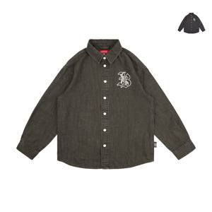 [주니어]IB 고딕 레터 샴브레이 셔츠_IB53SH516