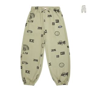 [주니어]올 오버 빈티지 레터 저지 팬츠_IB53PD524