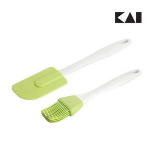 실리콘 주방도구 2종 세트 (소스 브러쉬+양면 알뜰주걱)