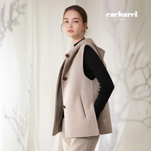 [최초가 69,900원] 까사렐 울블렌드 핸드메이드 후드베스트