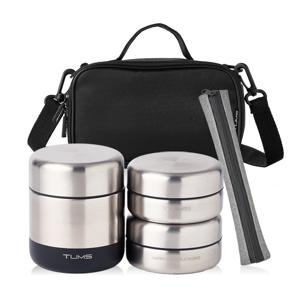 올 스텐 보온도시락 세트 6P (300+200+200ml+젓가락+젓가락케이스+가방)