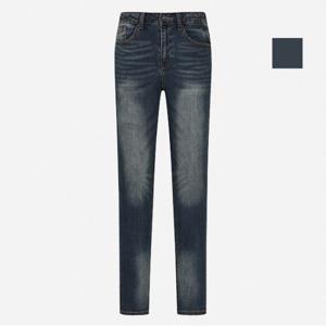 공용 기본워싱 기모 스키니 데님팬츠 (NQI604)