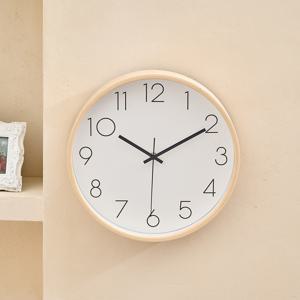 우드타임 벽시계 화이트 30
