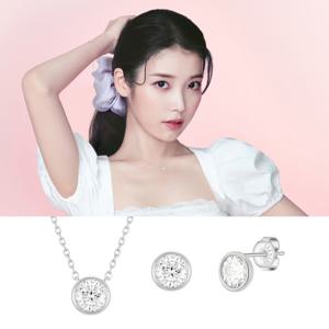 [제이에스티나] WHITEMOND 목걸이+귀걸이 세트_SET-JJLJNQ1BS300SW420+JJLJEQ1BS300SW000