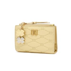 [인기신상] 엠블 브라운 DD로고 소가죽 슬림 반지갑 DCWA6E665W2