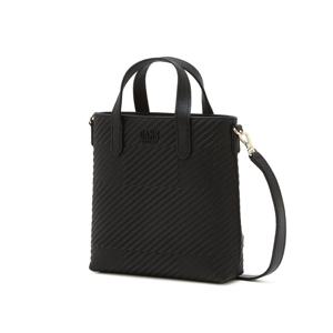 [선물포장가능][DCWA6E601BK]하우스체크 블랙 로고장식소가죽 미니토트백