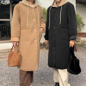 [브리치]  / 양털 롱 무스탕 (2color)