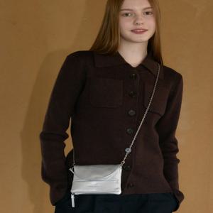 질 바이 질스튜어트 JLBA4F852SV [미나] 실버 폴딩 체인 크로스백