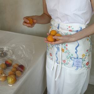 로맨틱 홀리데이 스트링 주방 앞치마 카페 공방 앞치마