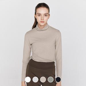 325921 여 저지 터틀넥 긴팔티