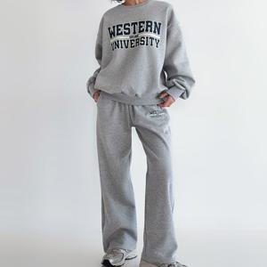 H스타일(SET)기모웨스턴세트 겨울 여성 기모 트레이닝복세트 츄리닝셋트 상하셋업 홈웨어