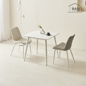 라로퍼니처 폴로 800 포세린 통 세라믹 2인 식탁 세트 (식탁+의자2)