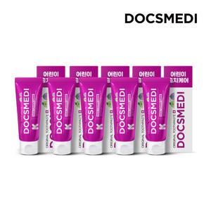 닥스메디 닥트러스트 K 어린이치약 5개 고불소 아기 유아 키즈 초등 충치 케어 불소 치약