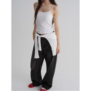 솔리드 캡 슬리브리스 탑 - 화이트 (355942LY21)