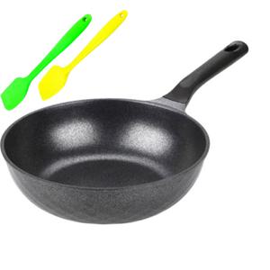 꼬뜨실버 IH 인덕션 궁중팬30CM(실리콘 조리기구2P)