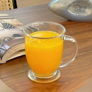 델리 머그컵 유리컵 커피잔 물컵 유리잔 440ml 1P 내열유리컵 내열강화유리컵 홈카페유리컵