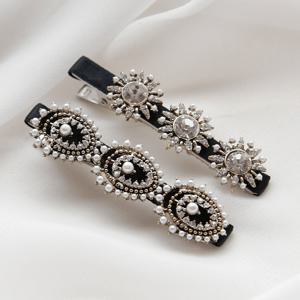 제이로렌 04H0231 피렌체 진주 엔틱 헤어집게핀