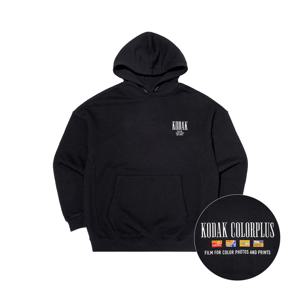 에버루프 세미오버핏 그래픽 후드티셔츠 BLACK