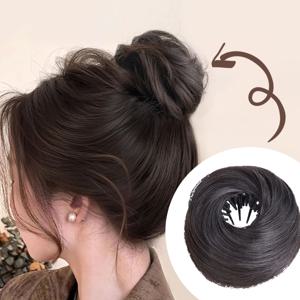 델로스 당고머리 똥머리 올림머리 만두머리 부분가발 패션가발