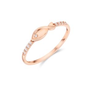 [티르리르] 14K 핑크골드 위시피쉬 Q반지 TRTK4P01419M