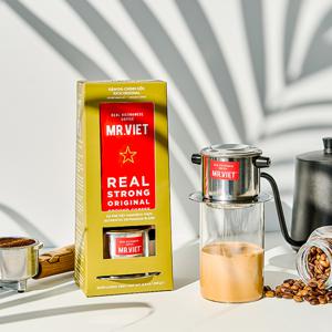 베트남 원두 커피+커피핀 선물세트 미스터비엣 리얼 스트롱 오리지널