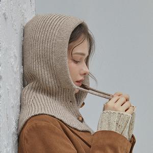 [최초가 59,500원] 루에나 울 블렌디드 후드워머