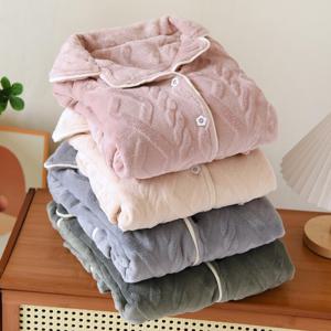 [브리치]  / 클래식 극세사 커플 잠옷 겨울 홈웨어 수면 바지