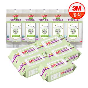 베이직 정전기 청소포 표준형 250매 + 물걸레 청소포 표준형 150매