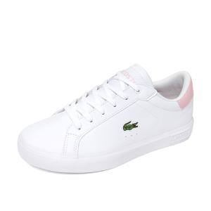 라코스테 파워코트 225 여자 스니커즈 운동화 신발 화이트 핑크 750SUJ0020-1Y9