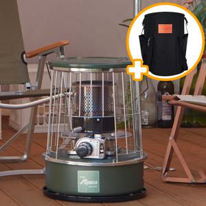 알파카 캠핑 기름 난로 APC-J77KK 카키 가방포함 등유 히터 심지 석유