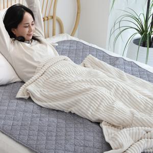 전기요 EMF 인증 탄소 더블 퀸 극세사 카본 열선 전자파없는 전기장판 SEB-S140GR 2인용 전