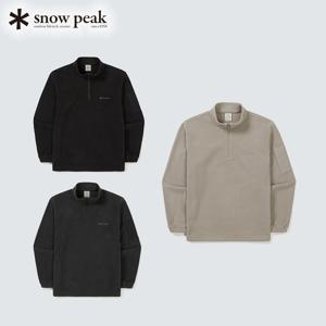 스노우피크 플리스 반집업 맨투맨 S25WMFZT74 피크캠핑