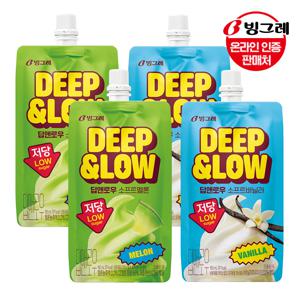 딥앤로우 저당 소프트 2종 12개/18개 /저당아이스크림/바닐라/멜론