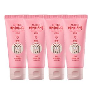 베이비치약 2단계(딸기향)(50g)x4개/2~4세